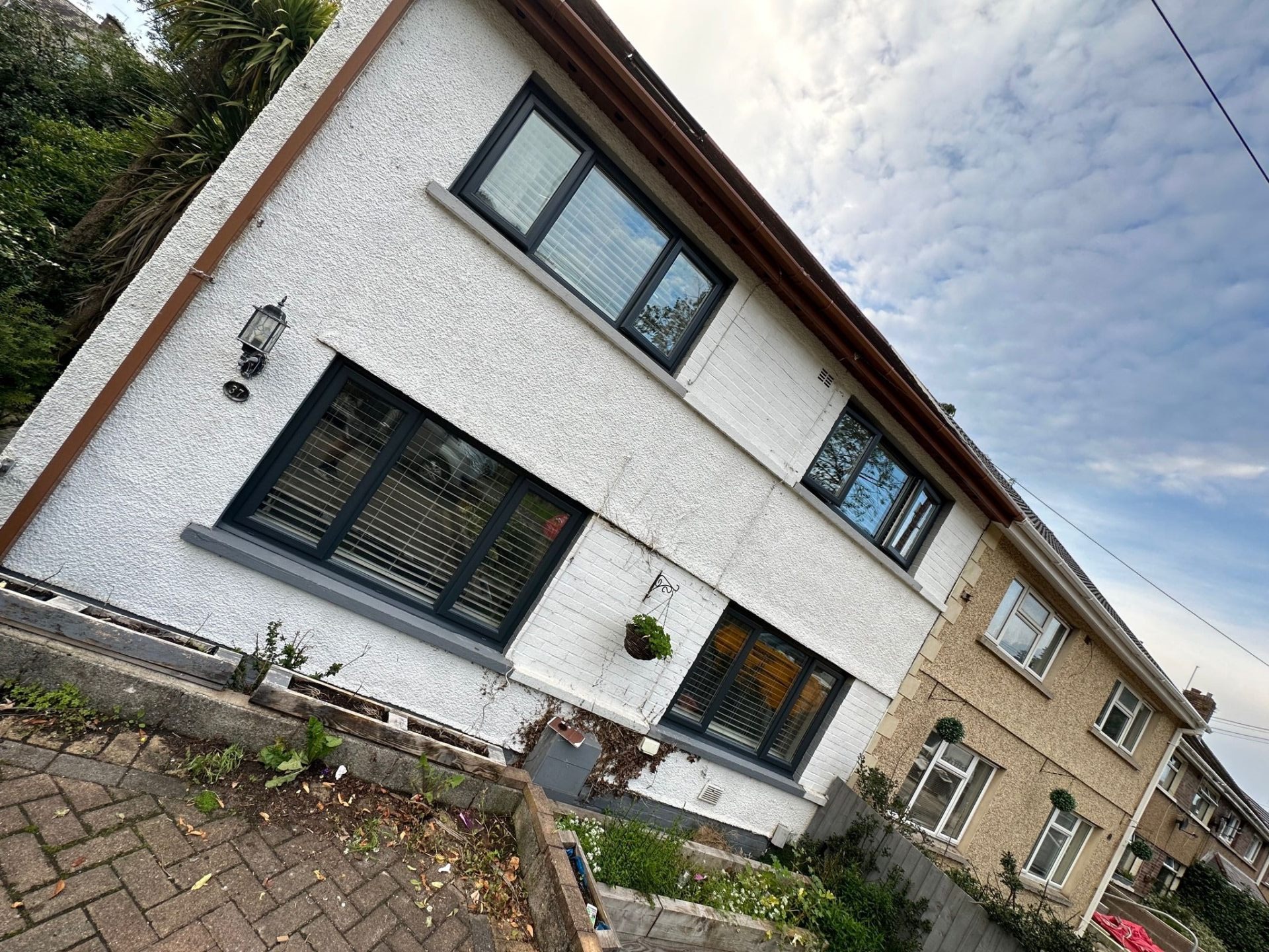 Full-house UPVC respray in anthracite grey